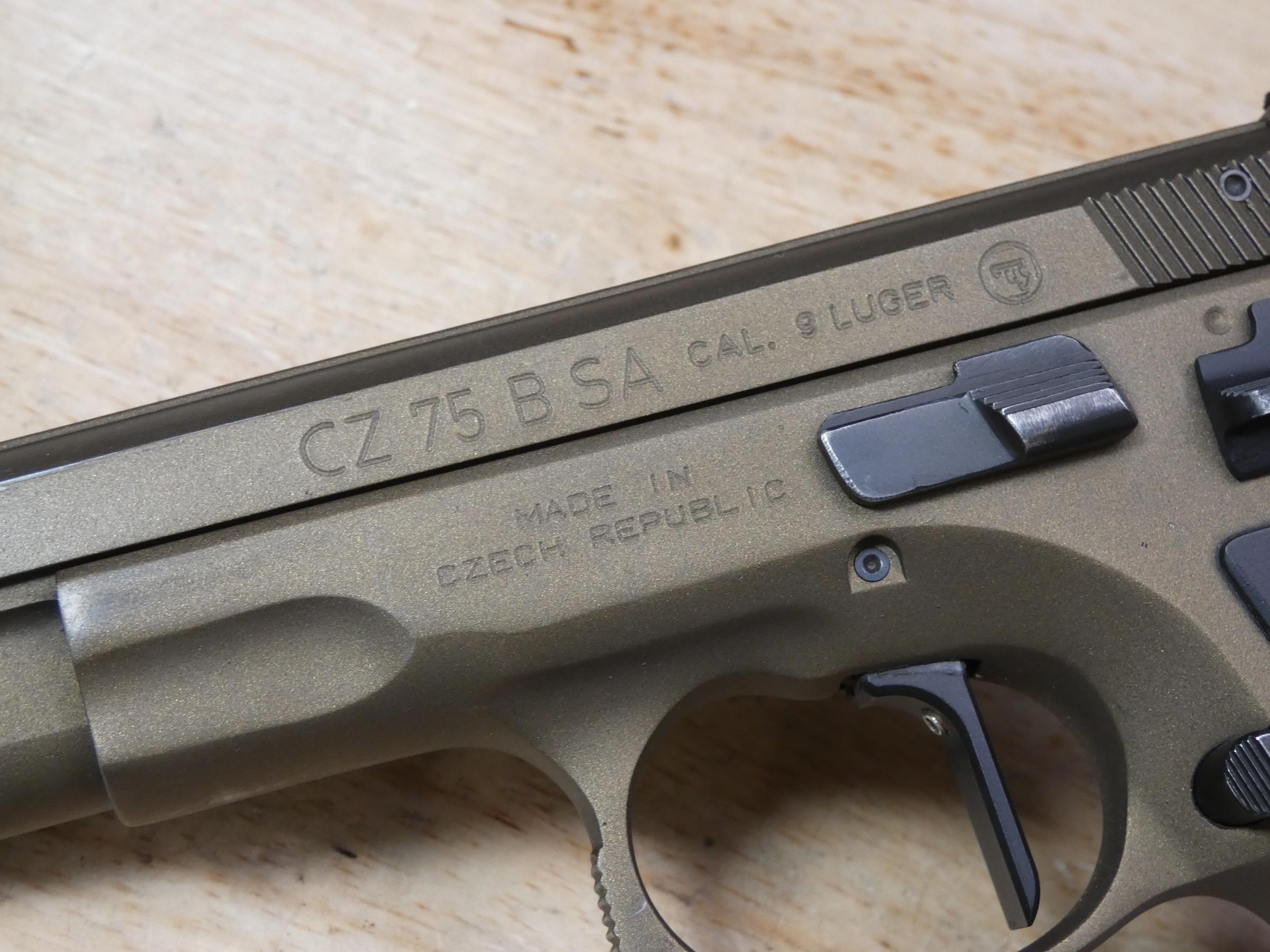 CZ 75 B SA - 9mm - CZ75 - 75B w/ 5 Mags & Bronze Cerakote - MFG 2008 - C-img-19