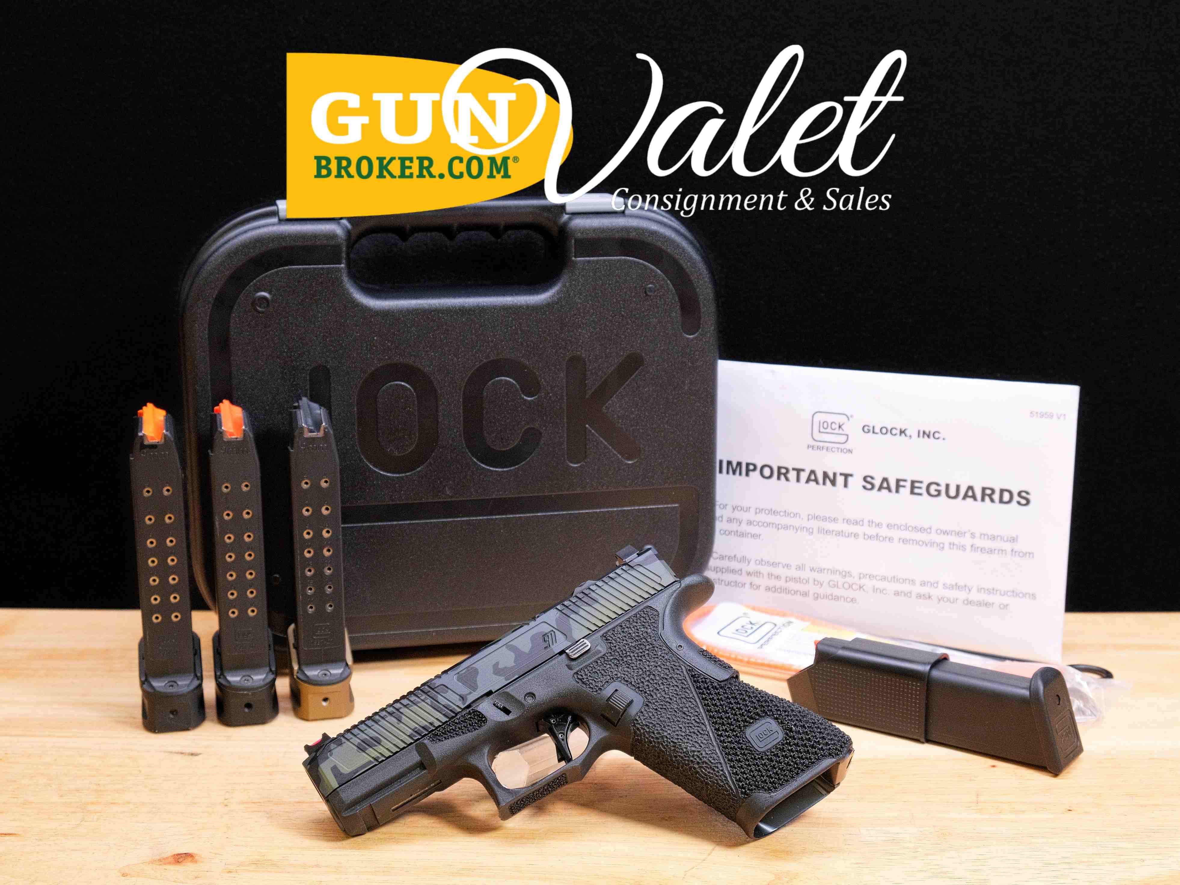 Custom Glock 45 Gen 5 - 9mm - OG Case & 4 Mags - G45 Gen5 - Agency - C-img-0
