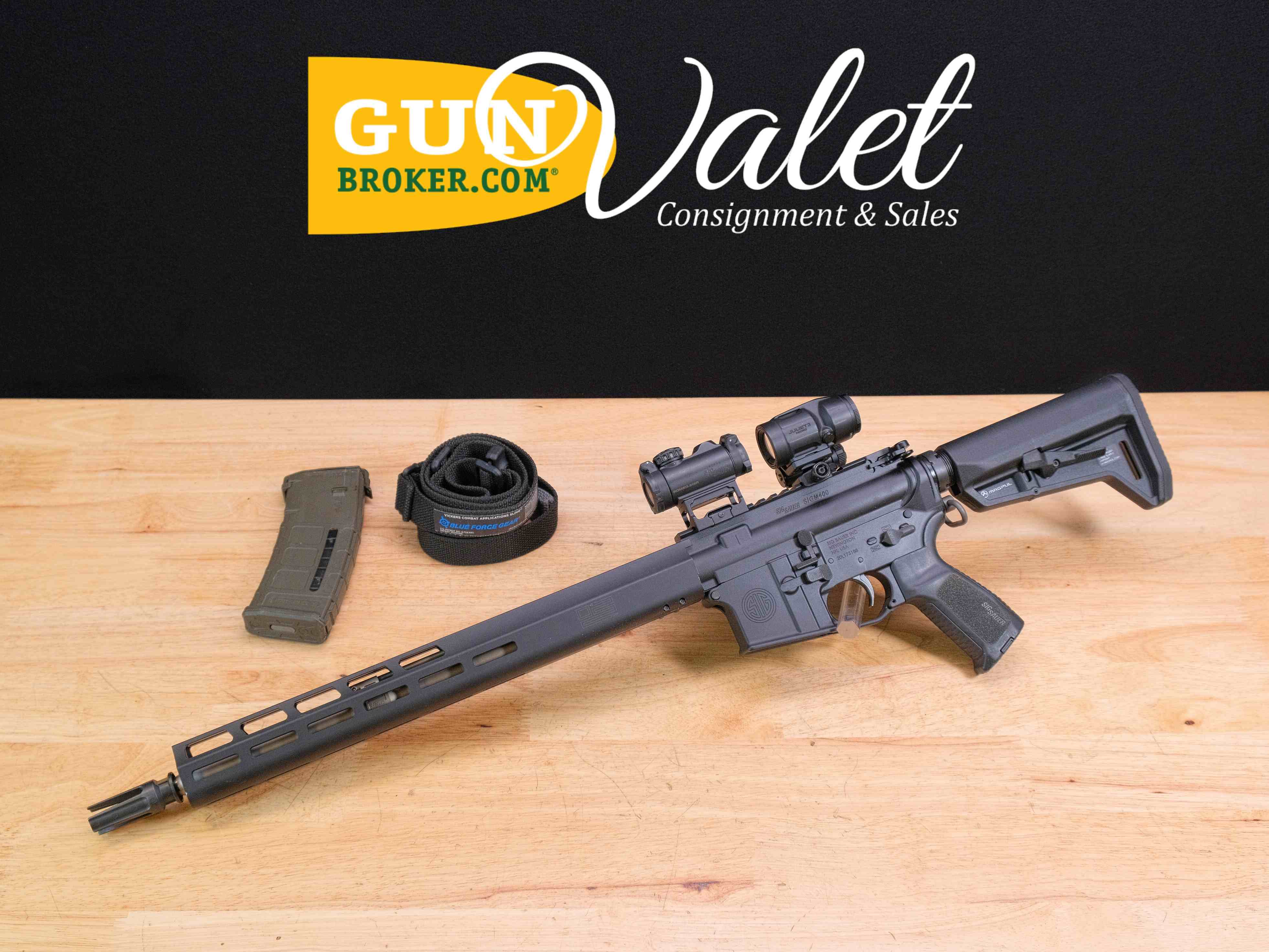 Sig Sauer M400 Tread AR15 - 5.56 NATO - w/ Romeo Red Dot & Magnifier - C-img-0