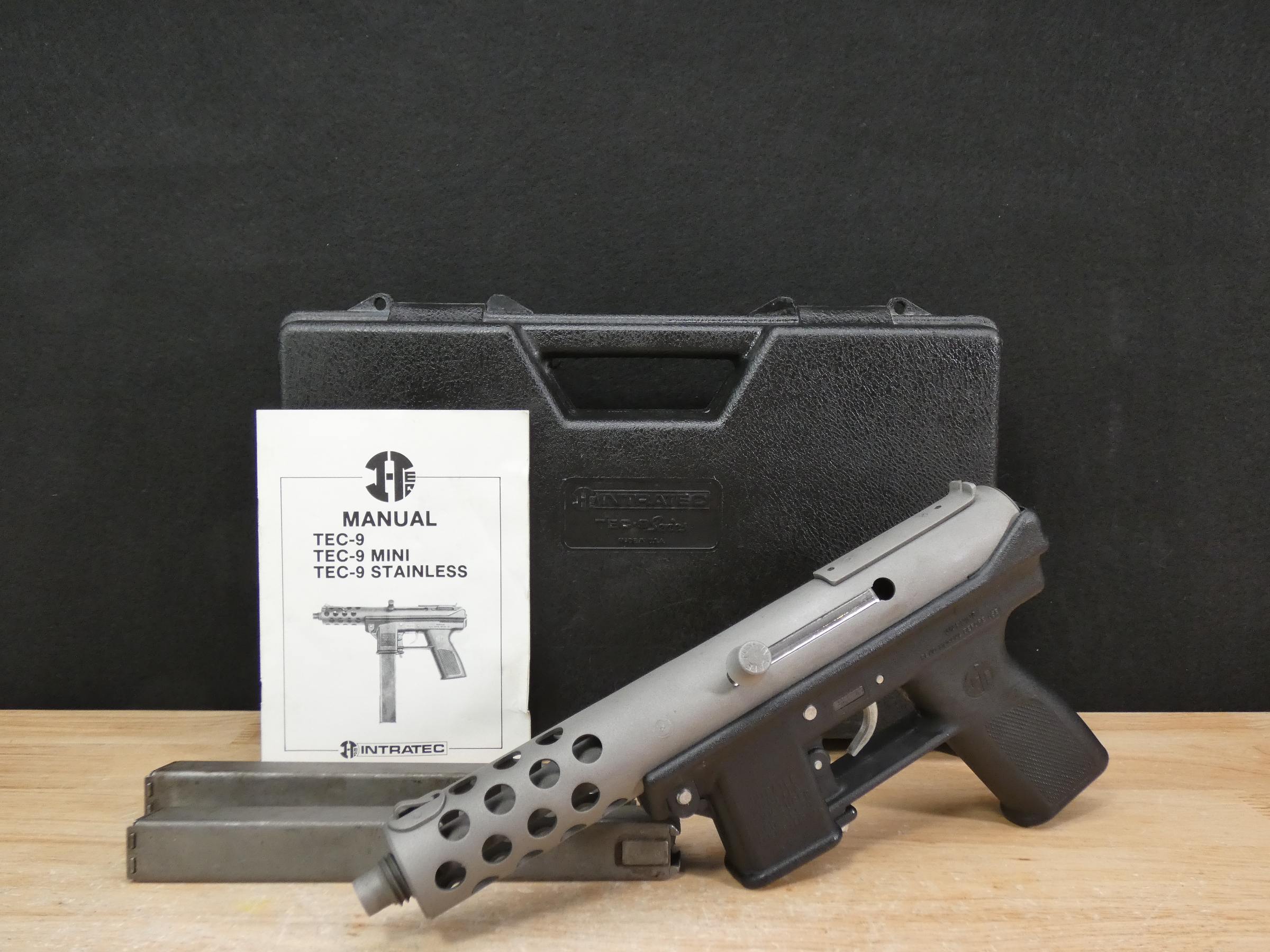 SCARCE Intratec TEC-9 Stainless - 9mm - w/ 2 Mags - PREBAN - Tec9 - Tec-9S-img-1