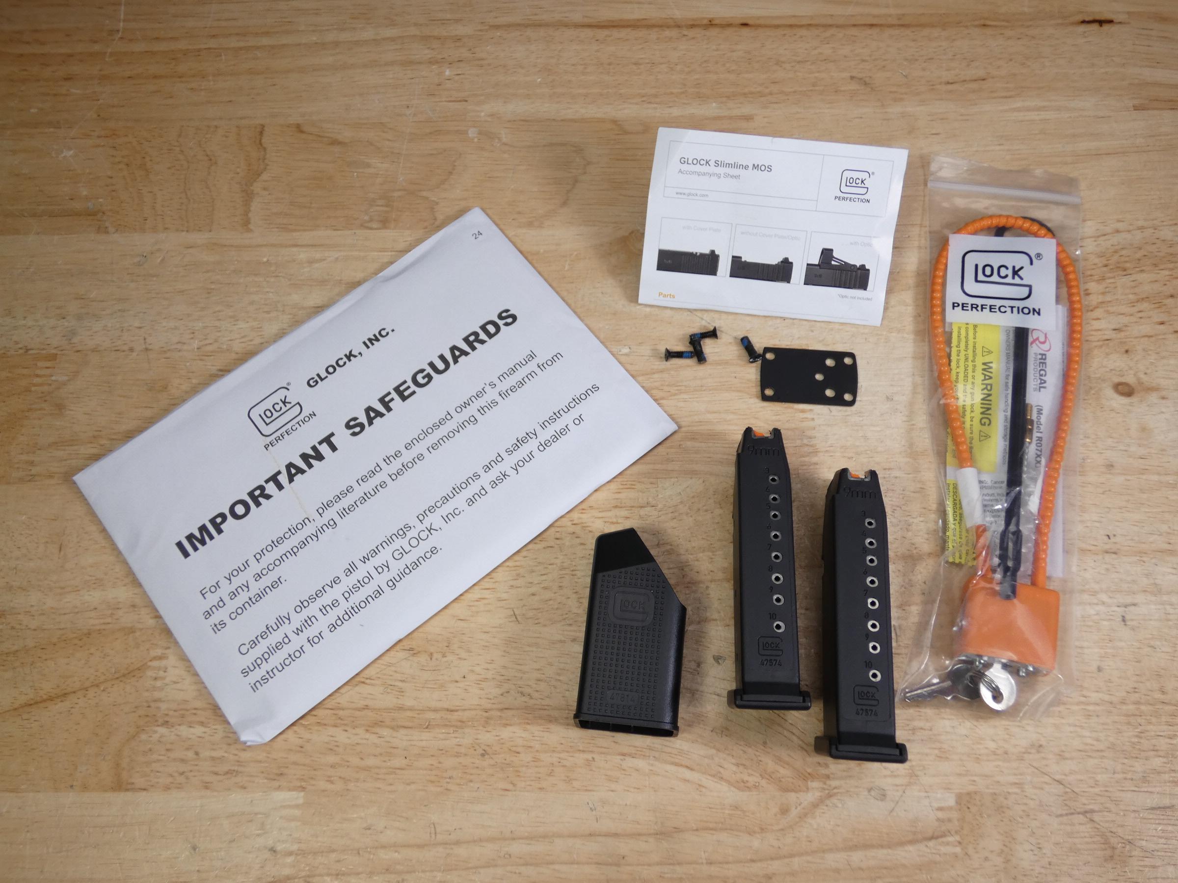 Glock 43X MOS - 9mm - G43X - Case & 2 Mags - CCW EDC - Optic Ready - C-img-23