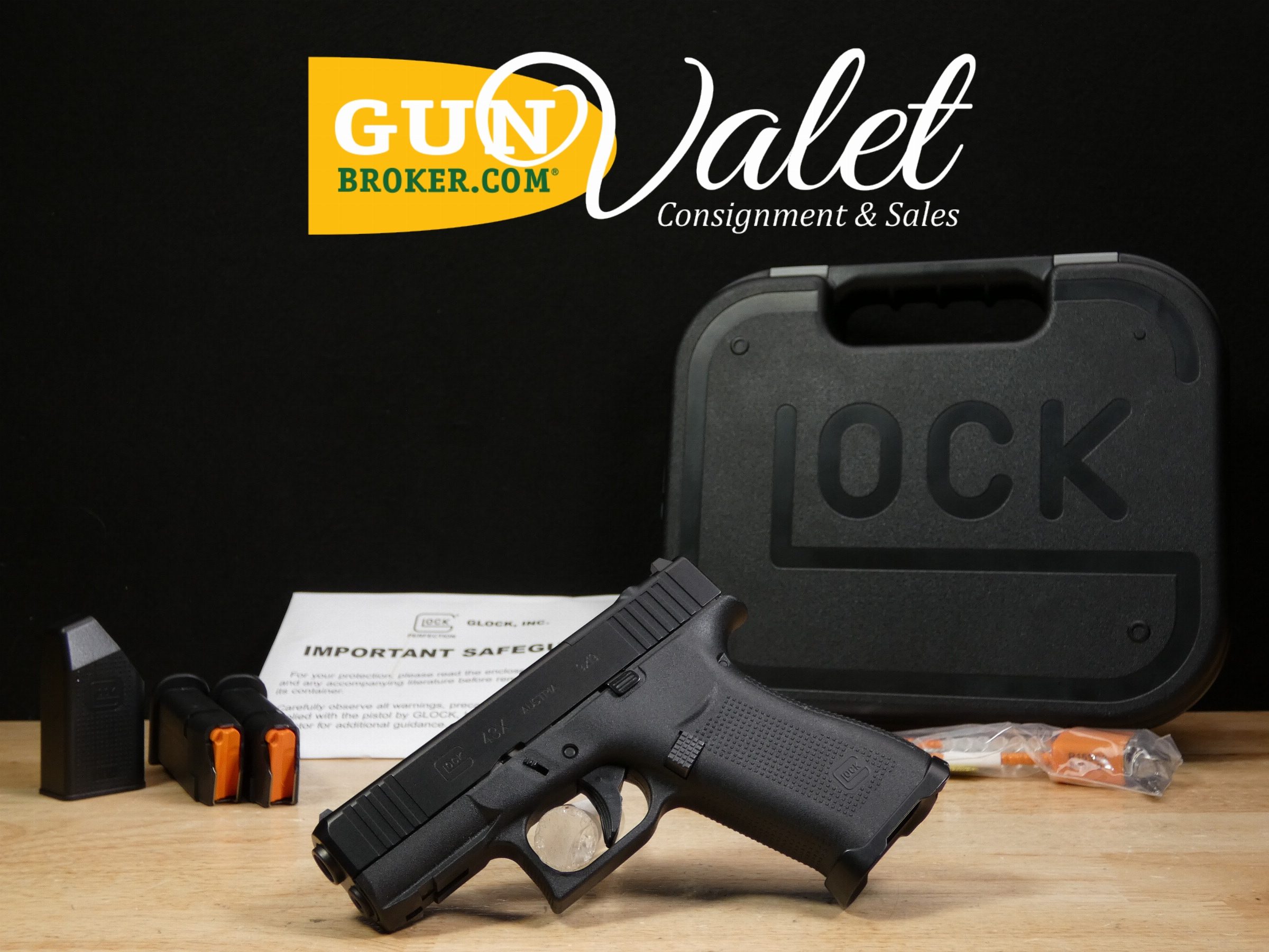 Glock 43X MOS - 9mm - G43X - Case & 2 Mags - CCW EDC - Optic Ready - C-img-0
