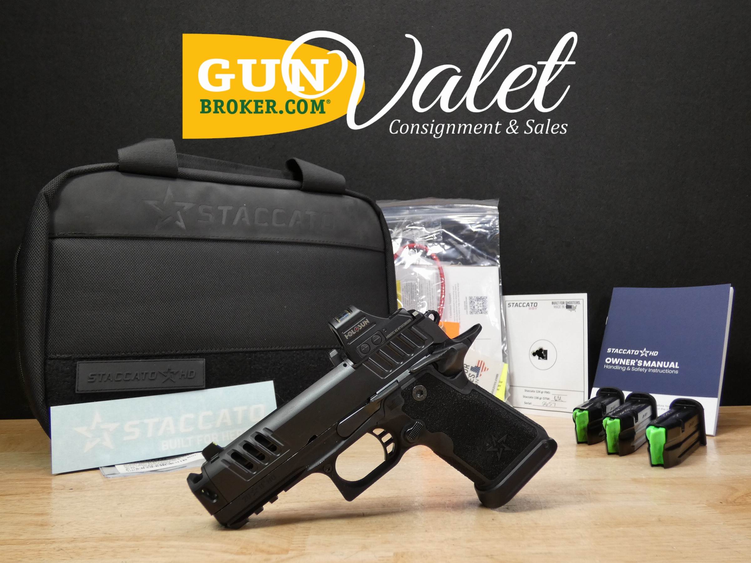 Staccato HD C4X 2011 - 9mm - DLC Compensated - Holosun HS507C + Mags - C -img-0