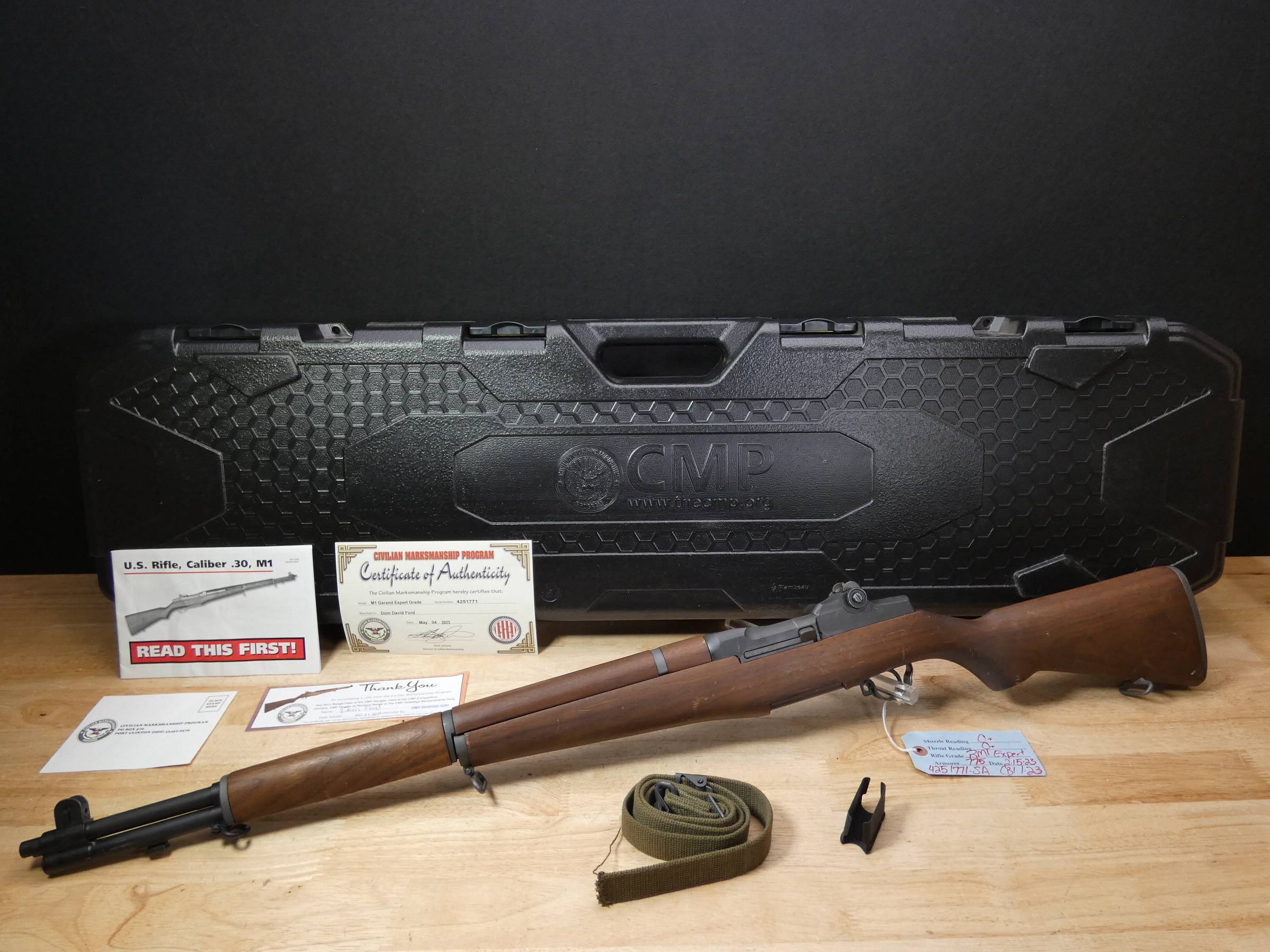 CMP Springfield M1 Garand Expert Grade - .30-06 SPRG - MFG 1953 - w/ XTRAS-img-1