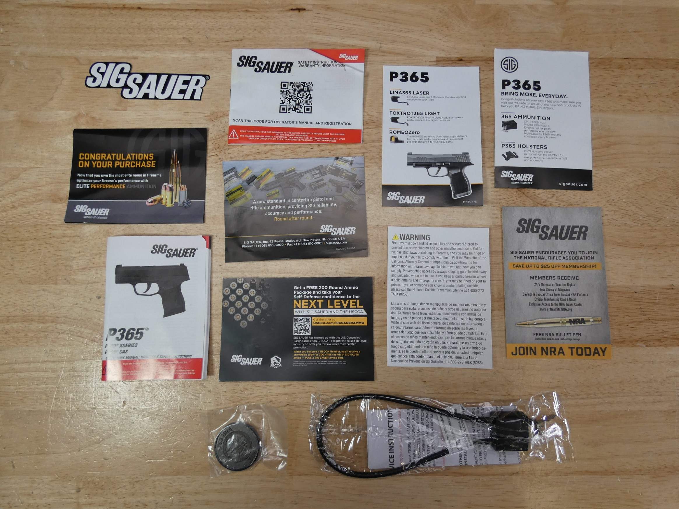 Sig Sauer P365 FDE - 9mm - Coyote - w/ Hard Case & Extras! - C-img-22
